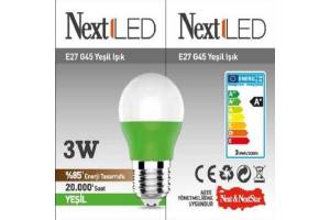 NEXTLED 3W YEŞİL RENK GECE LAMBASI