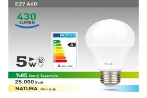 Nextled E27 LED Ampul 5W NATURAL