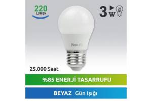 Nextled E27 LED Ampul 3W Beyaz