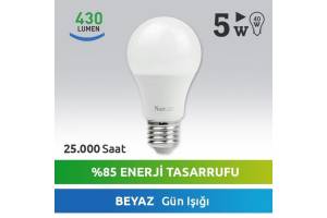 Nextled E27 LED Ampul 5W Beyaz
