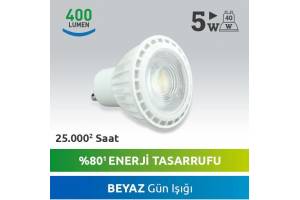 Nextled GU10 LED SPOT 5W Beyaz