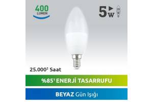 Nextled E14 LED MUM AMPUL 5W BEYAZ