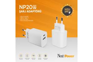 NextPower NP20W Hızlı Şarj Adaptörü